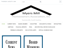 Tablet Screenshot of myersmill.com